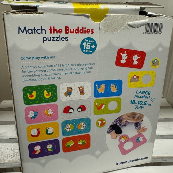2 puzzles - BananaPanda match the buddies and wooden elephants - Picture 6 of 8